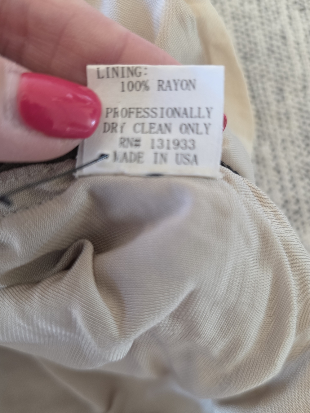 Yigal Azrouel Cream Crinkled Skirt with Olive Trim - Picture 8 of 8
